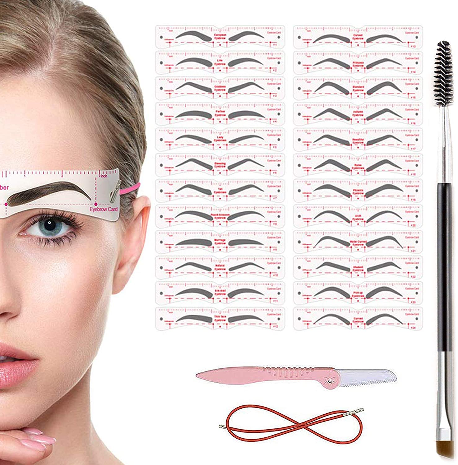 Eyebrow Stencils Kit  3 Minutes Makeup