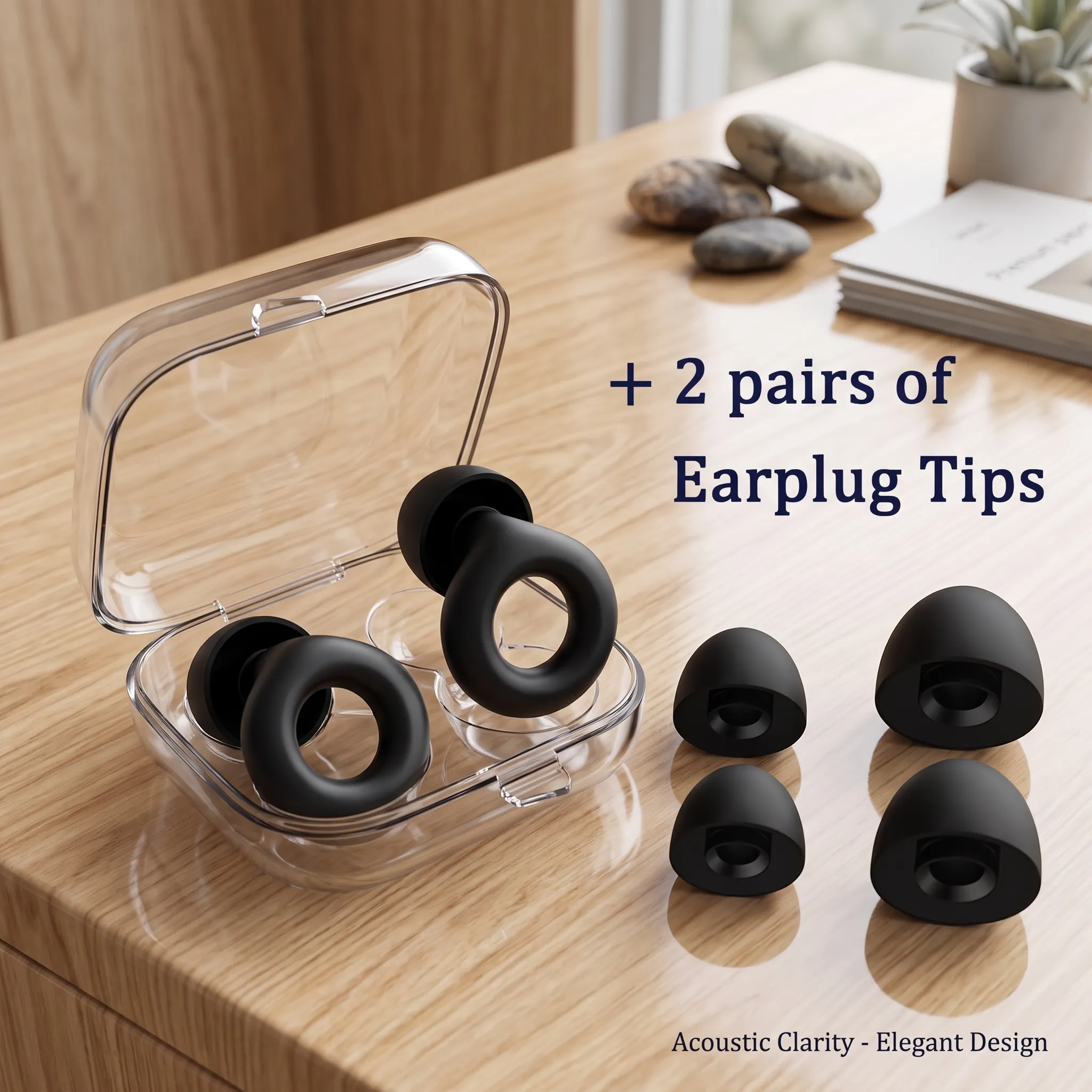 Loop Style Reusable Earplugs – Comfortable Noise Reduction for Sleep, Focus & Socialising